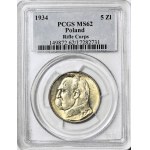 5 złotych 1934, Piłsudski, orzeł strzelecki, menniczy