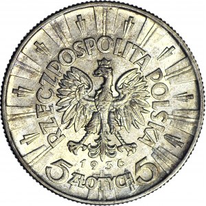 5 złotych 1936, Piłsudski, menniczy