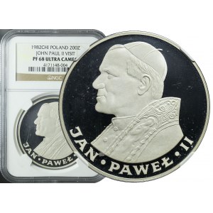 200 złotych 1982, Jan Paweł II, lustrzany