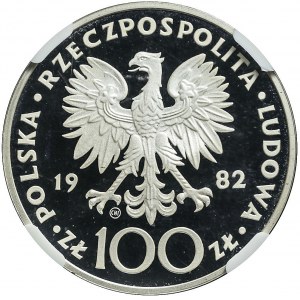 100 złotych 1982 Jan Paweł II, lustrzany