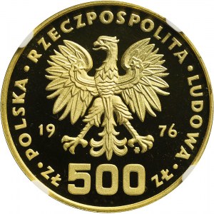 PRÓBA, 500 złotych Kościuszko, 1976, IDEAŁ