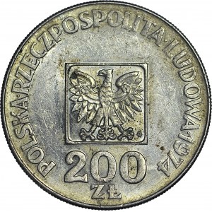 R-, 200 Złotych 1974, XXX LAT PRL, odwrotka 180 stopni