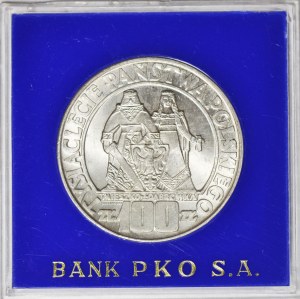 100 złotych 1966, Mieszko i Dąbrówka, wersja na PEWEX wraz z rachunkiem
