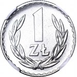 1 złoty 1972, delikatne lustro w tle