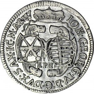 Saksonia, Jan Jerzy IV, 1/12 talara 1694 EPH, Lipsk, menniczy