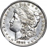 St. Z. Ameryki (USA), 1 dolar 1891 CC, Carson City, VAM-3 SPITTING EAGLE, RZADKI