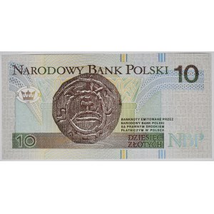 10 złotych 1994, druk TDLR Londyn, AA 0037773, radar po zerach