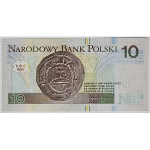 10 złotych 1994, druk TDLR Londyn, AA 0037705, dwa zera na początku