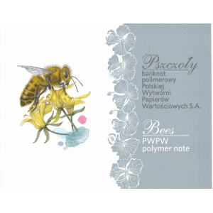 PWPW, banknot testowy Pszczoła miodna (HH6666666) w folderze