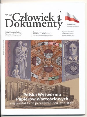 PWPW - Człowiek i Dokumenty nr 52 z banknotem 20 Polskie Żubry i znaczkiem promocyjnym