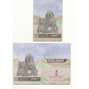 PWPW paszport reklamowy Pieski Świat z folderem promocyjnym i wkładkami