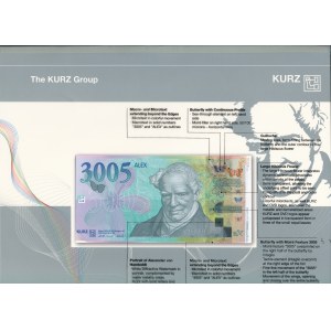 Niemcy, KURZ Modular Banknote Concept - Aleksander von Humboldt, banknoty koncepcyjne