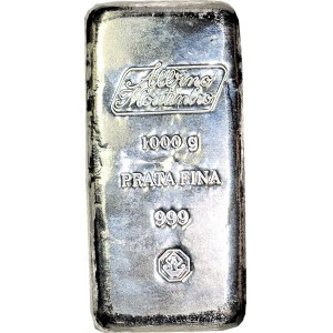 Sztabka 1 kg. czystego srebra, Gondomar, Portugalia