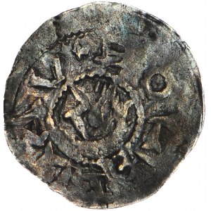 RR-, Bolesław IV Kędzierzawy 1146-1173, Denar, BOLZLAV/Ptak Kopf