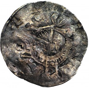 RR-, Boleslaw IV the Curly 1146-1173, Denar, BOLZLAV/Ptak head