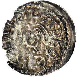 RRR-, Ladislaus Odonic 1207-1239, Denarius, Gniezno, St. Adalbert, ADLBERTVS+