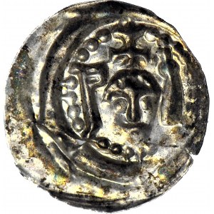 RR-, Vierteljährliches Polen, Heinrich I. der Bärtige 1201-1238 oder Heinrich II. der Fromme 1238-1241, Ratajski brakteat, R6