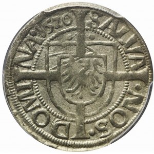 RR-, Teutonic Order, Albrecht Hohenzollern, 1520 penny, Königsberg, very nice