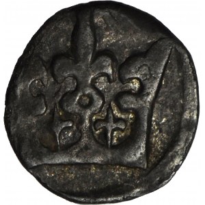 RR-, Ladislaus Jagiello, 1386-1434, Denar, gekrönter Kreis, Lilie, Kreuz, UNNOTED