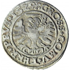 RR-, Sigismund I. der Alte, 1529 Pfennig, Torun, PRV/PRUS, sehr selten