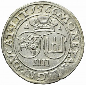 Sigismund II. Augustus, Vierfacher 1566 Vilnius, L / LIT
