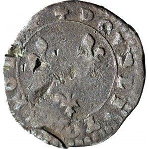 Valois, King of Poland, Double tournois (double denarius) 1584 A, Paris, nice