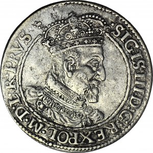 RR-, Sigismund III Vasa, Ort 1618, Gdansk, star around date, maple leaf