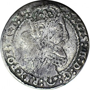 RRR-, Sigismund III Vasa, Sixpence 1625, Cracow, REDUCED HERB SHIELDS