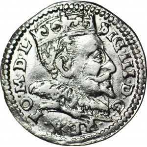 RRR-, Sigismund III Vasa, Trojak 1593 Dyla/Platina hybrid RRRR