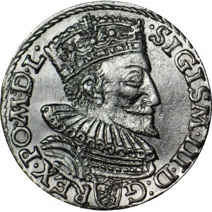 RR-, Sigismund III Vasa, Troika 1594 Malbork, Ring spaltet das Datum