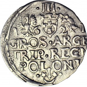RR-, Sigismund III Vasa, Trojak 1621, Krakow, REG pierced on REX