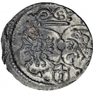 RRR-, Zygmunt III Waza, Denar 1619, Kraków, menniczy, T. -, R8