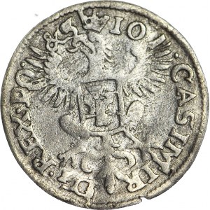 R-, John Casimir, Dwugrosz 1650, Wschowa, large eagle