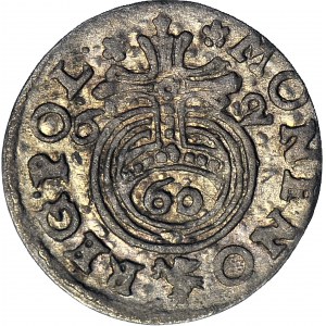 John Casimir, Half-track 1662, Poznań, circular ornaments
