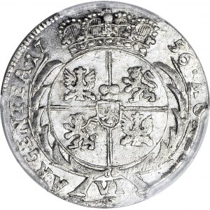 RR-, Frederick II ( a portrait of Augustus III), Sixthak 1756 E Königsberg, Saxon-Polish type