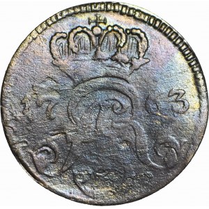 RR-, August III, Trojak Toruń 1763, TH-D-RUNENSIS Iger R4