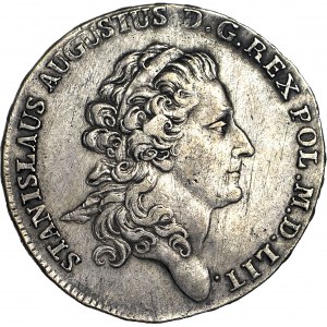 Stanislaw A. Poniatowski, Halftalar 1775, very rare, mintage 3353 pieces.