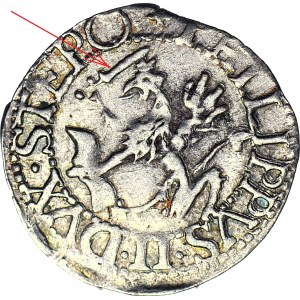 RR-, Pomerania, Philip II, 1617 penny, date above apple, GRYF WITH MIRACLE, Koszalin