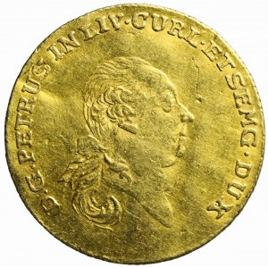 RR-, Courland, Peter Biron, Ducat 1780, Mitava