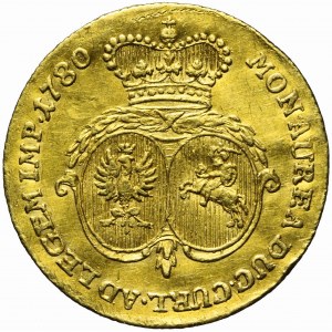 RR-, Courland, Peter Biron, Ducat 1780, Mitava
