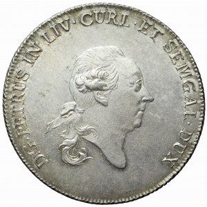 Courland, Peter Biron, Thaler 1780, Mitava, schön