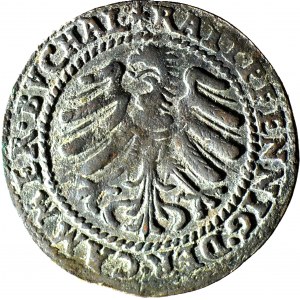 RR-, Śląsk, Maksymilian II, Fenig 1571, bardzo rzadki