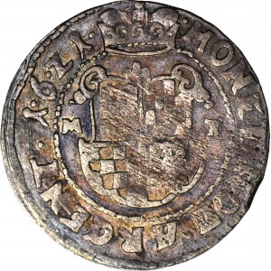 Silesia, Jerzy Rudolf, quartertalar 1621 MT, Chojnów, small head, very rare mintage