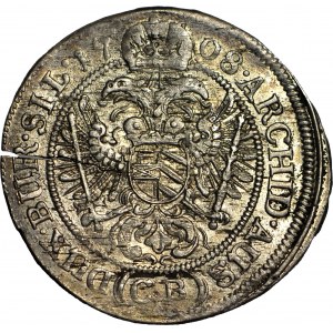 RRR-, Silesia, Joseph I, 6 krajcars 1708 CB, Brzeg, very rare denomination