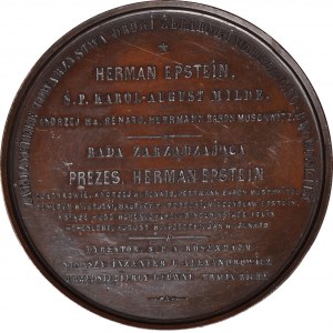 RR-, Medaille 1862, Eröffnung der Eisenstraße Warschau-Bydgoska 72mm