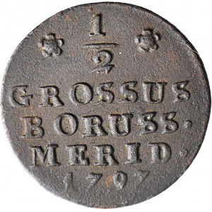 Partition, South Prussia, 1/2 penny 1797 B, Wroclaw.