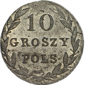 RR-, Królestwo Polskie, 10 groszy 1830 KG, najniższy nakład