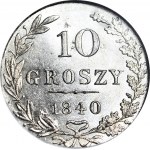 Kingdom of Poland, 10 groszy 1840, minted