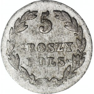 Kingdom of Poland, 5 groszy 1827, small inscriptions