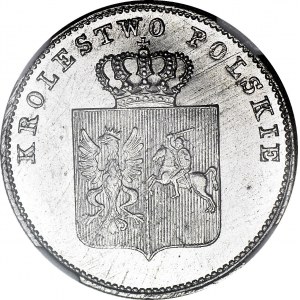 RRR-, Novemberaufstand, 2 Gold 1831, EINFACHES KREUZ in £, 2x seltener als ZLOTE